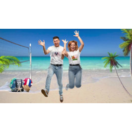 USA-Flagge und Adler T-Shirt