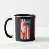 USA Flagge und Adler Tasse (Links)