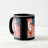USA Flagge und Adler Tasse (Vorderseite Links)