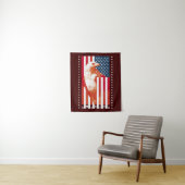 USA Flagge und Adler Wandteppich (Beispiel)