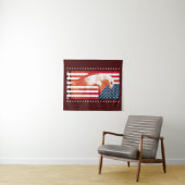 USA Flagge und Adler Wandteppich (Beispiel (Horizontal))