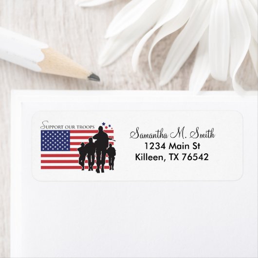 USA-Flagge - Unterstützung unserer Truppen (Insitu)