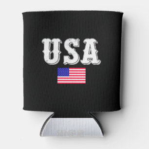 Usa-Flagge-Usa-Flagge-Amerika-Amerikanisch-Amerika Dosenkühler