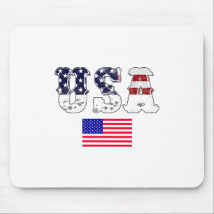 Usa-Flagge-Usa-Flagge-Amerika-Amerikanisch-Amerika Mousepad