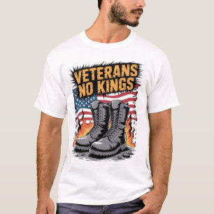 USA-Flagge Veterans No Kings T-Shirt