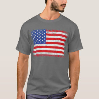 USA-Flagge Vintage-Amerikanische Flagge für Männer T-Shirt