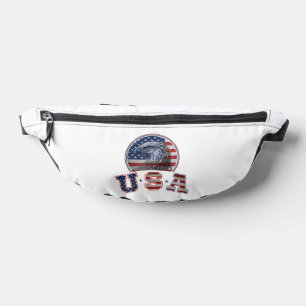 USA-Flagge Vintage Amerikanischer Adler Amerikanis Bauchtasche