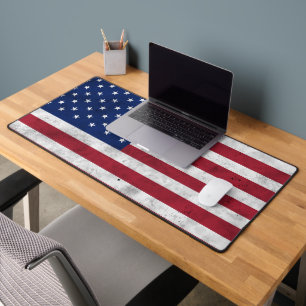 USA-Flagge vintage rot weiß blau Amerika patriotis Schreibtischunterlage