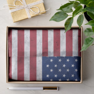 USA-Flagge vintage rot weiß blau Amerika patriotis Seidenpapier