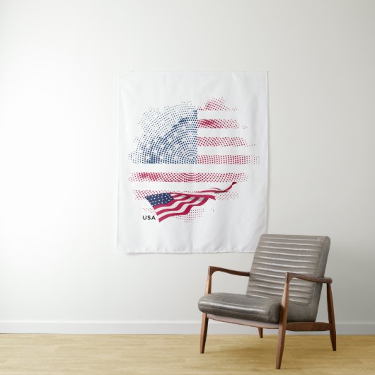 USA-Flagge Wandteppich (Beispiel)