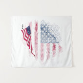 USA-Flagge Wandteppich (Vorderseite (Horizontal))
