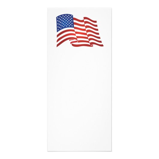 USA-Flagge Werbekarte (Hinten)