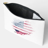 USA-Flagge Zubehörtasche (Offen)