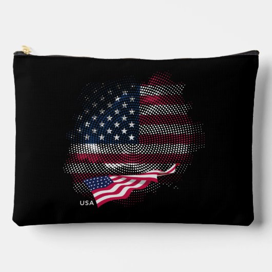 USA-Flagge Zubehörtasche (Vorderseite)