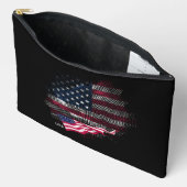 USA-Flagge Zubehörtasche (Offen)
