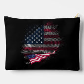USA-Flagge Zubehörtasche (Rückseite)
