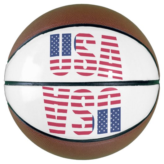 USA-Flaggen-Basketball - Sterne und Streifen Ameri Basketball (Vorderseite)