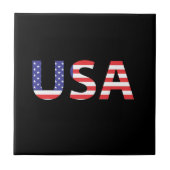 USA-Flaggen-Buchstaben Fliese (Vorderseite)