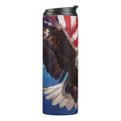 *~* USA Flaggen EAGLE Patriotic Sun Sky America AP Thermosbecher (Nach links gedreht)