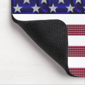 USA-Flaggen-Edelstein-Kunst Mousepad (Ecke)