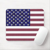 USA-Flaggen-Edelstein-Kunst Mousepad (Mit Mouse)