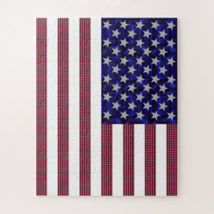 USA-Flaggen-Edelstein-Kunst Puzzle