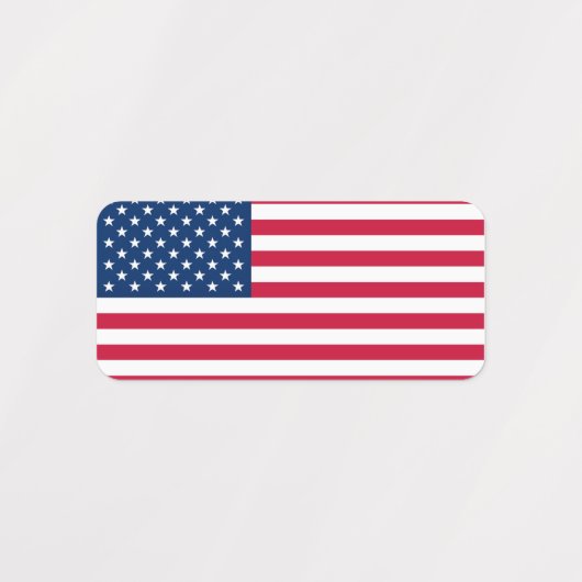 USA-Flaggen Etiketten (Design 2)