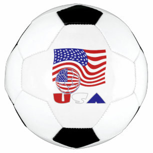 USA-Flaggen-Fußball Fußball