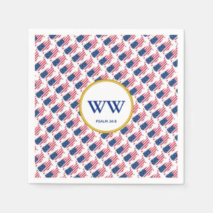 USA-Flaggen-Geburtstags-Erbe-Party Serviette