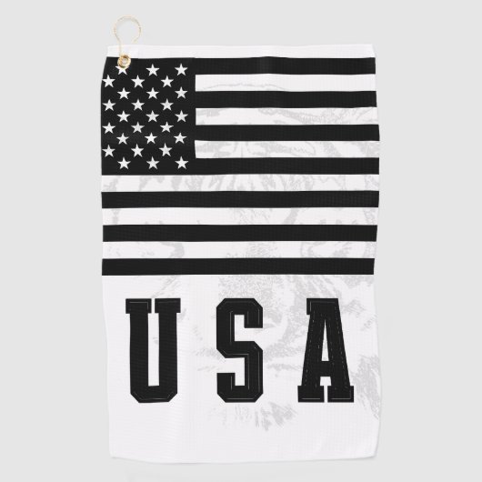 USA-Flaggen-Golftuch Golfhandtuch (Vorderseite)