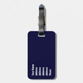 USA-Flaggen-Klee Gepäckanhänger (Rückseite vertikal)