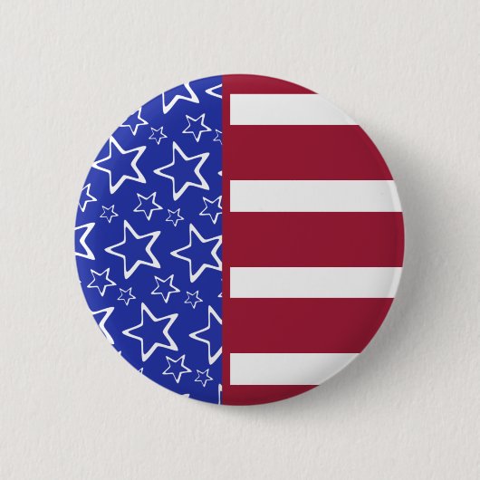 USA-Flaggen-Knopf Button (Vorderseite)