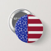 USA-Flaggen-Knopf Button (Vorne & Hinten)