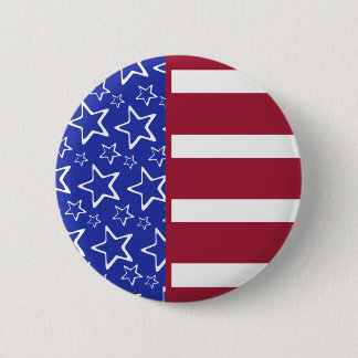 USA-Flaggen-Knopf Button