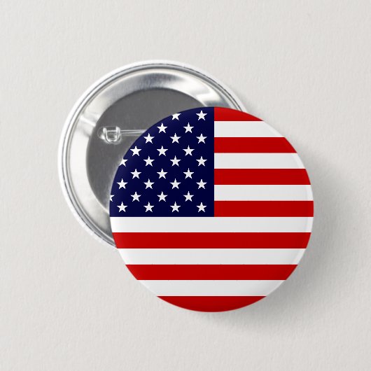 USA-Flaggen-Knopf Button (Vorne & Hinten)