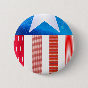 USA-Flaggen-Knopf Button