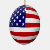 USA-Flaggen-Kreis-Verzierung Keramik Ornament (Rechts)