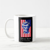 USA-Flaggen-Lincoln Glenn Beck jGibney das MUSEUM Kaffeetasse (Links)