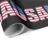 USA-Flaggen-Muster-Geschenkverpackungspapier - Ste Geschenkpapier (Rolleneckpunkt)