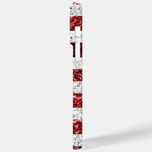 USA Flaggen Rot-Blau-Glitzern Glitzern Case-Mate iPhone Hülle (Rückseite / Links)