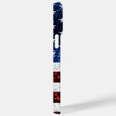 USA Flaggen Rot-Blau-Glitzern Glitzern Case-Mate iPhone Hülle (Rückseite / Rechts)