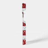 USA Flaggen Rot-Blau-Glitzern Glitzern iPhone Hülle (Linke Seite)