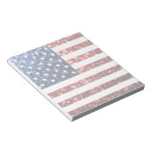 USA Flaggen Rot-Blau-Glitzern Glitzern Notizblock (angewinkelt)