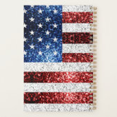 USA Flaggen Rot-Blau-Glitzern Glitzern Planer (Rückseite)