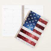 USA Flaggen Rot-Blau-Glitzern Glitzern Planer (Anzeige)