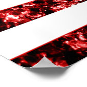USA Flaggen Rot und Blau Glitzern Glitzer Poster (Ecke)
