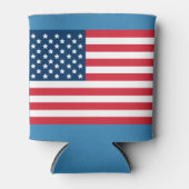 USA Flaggen Rot Weiß und Blau Dosenkühler (Vorderseite)