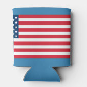 USA Flaggen Rot Weiß und Blau Dosenkühler (Rückseite)