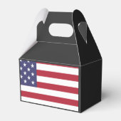 USA Flaggen rot weiß und blau Geschenkschachtel (Rückseite)