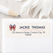 USA-Flaggen-Rücksendeadressen-Aufkleber (Insitu)